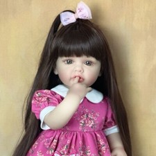 Bambola bambina rinata corpo intero 22 pollici principessa realistica bambino arte Bebe regali