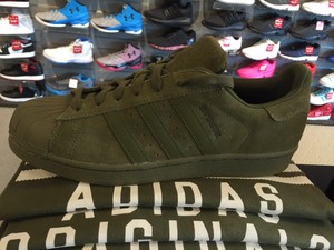 adidas superstar olive green