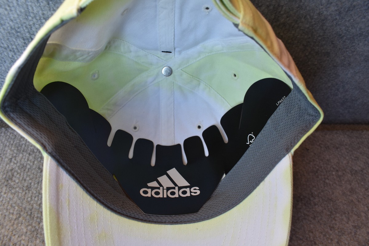 Adidas Women\'s Lime Green White Baseball Adjustable Cotton Athletic Relaxed Hat Corporate Adidas White / Dark Green Mesh Flat Flex Hat  main image 3