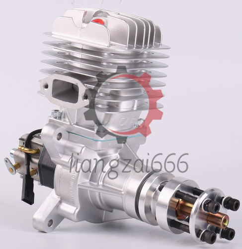 DLE 55CC Single Cylinder Two Stroke Side Exhaust Gas Engine w/ Muffler&Ignition - Picture 4 of 5