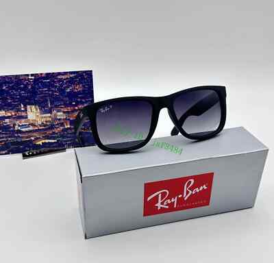 RAY BAN JUSTIN POLARIZED RB4165 622/T3 GREY GRADIENT 54MM CLASSIC