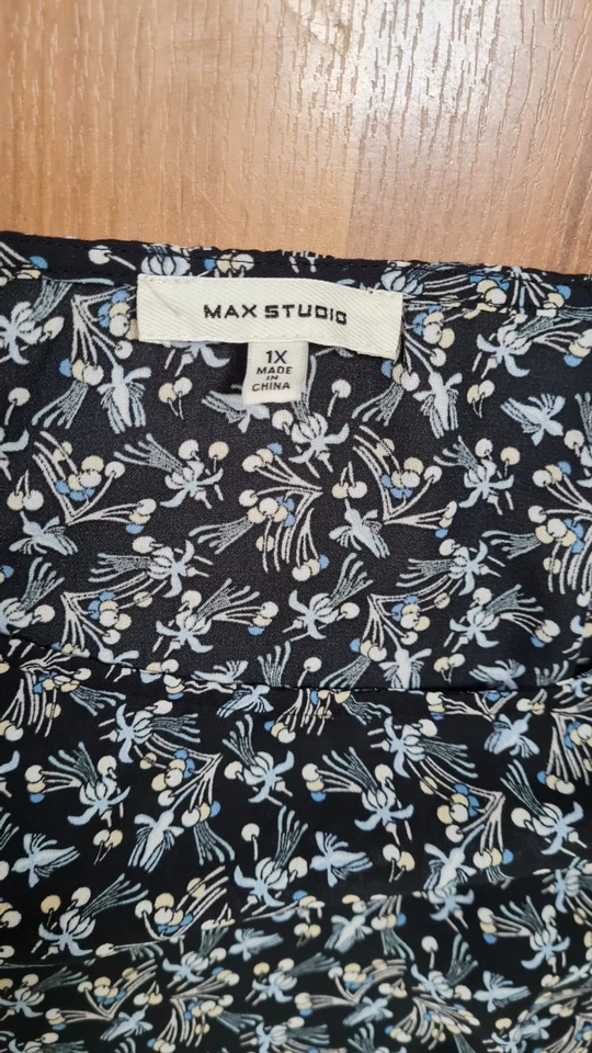 Max Studio Kleid asymmetrisch Gr38 40 M Dunkelblau selten getragen guter Zustand - Bild 3 von 4