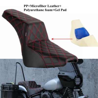 For Harley Street Bob FXBB FXBBS 2018-2024 Club Style LS Step Up Gel Pad Seat