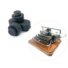x4 New Rubber Feet for Blickensderfer No.7 Typewriter Part Replacement Vtg thumbnail