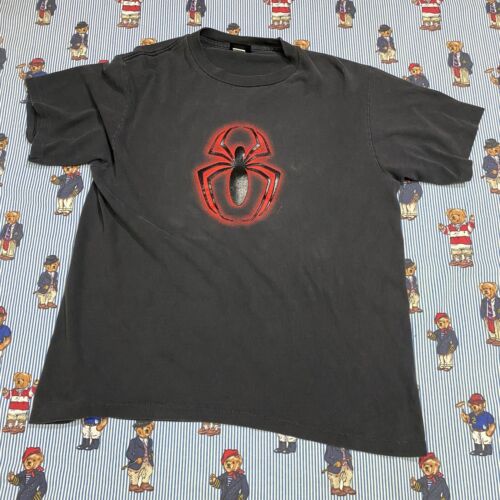 VTG Changes Marvel SPIDERMAN Textured Graphic T s… - image 1