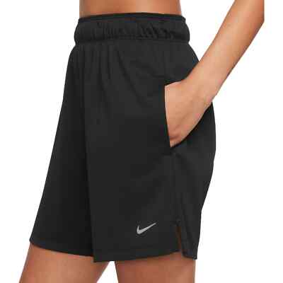 Nike Dri-FIT Attack Women's Mid-Rise 5'' Unlined Shorts (Black) - 1X