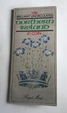 ROYAL MINT PACK 1986 NORTHERN ISLAND FLAX 1 POUND COIN ORIGINAL