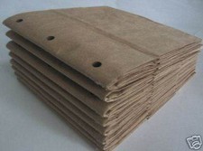 6X6 SEWN paper bag scrapbook albums 8 books kraft brown