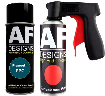 Spraydosen Griff Set für Plymouth PPC Turquoise Metallic Klarlack Handgriff
