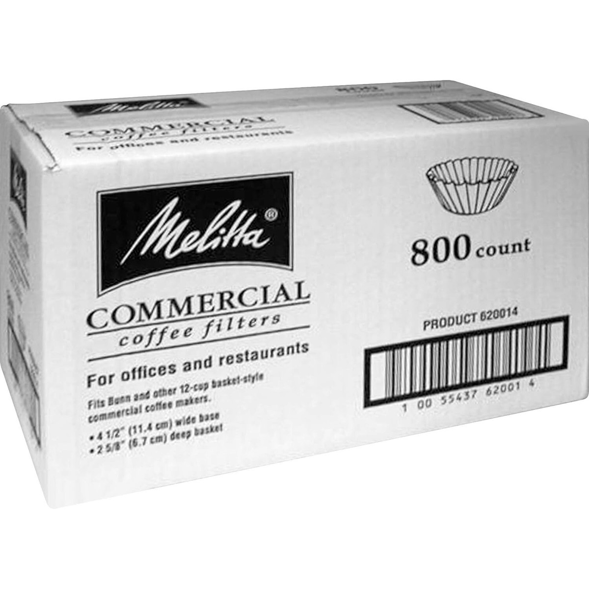 Melitta Basket Style Paper Coffee Filters 12-15 Cups 800 Filters (620014)  for sale online | eBay