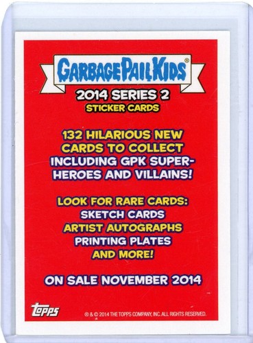 JOE SIMKO 2014 GARBAGE PAIL KIDS SERIES 2 #P4 "GEEKY GUY" Autograph AUTO PROMO - Picture 2 of 2