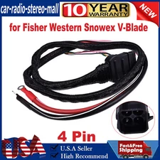 4 Pin Truck Side Battery Cable 42014 for Fisher Western Snowex V-Blade New