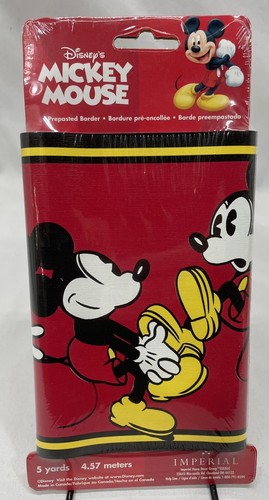 3 - Vintage Disney Mickey Mouse Wall Paper Border 15 Yards Total! Imperial Home - Picture 9 of 9