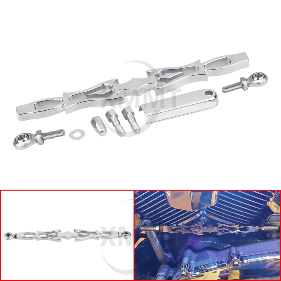 Chrome Cut Shift Link Shifter Linkage For Harley Softail Road King Electra Glide Foto 3 de 4