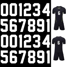 24 Pieces 5 Inch Iron on Transfers Numbers T-Shirt Heat Transfer 0 to 9 Jersey N