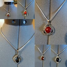 New BOHEMIAN Pendant Necklace Set Color variety 16" Women Girls BirthdayGift