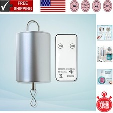 Silver Rotating Motor with Remote   Ideal for Baby Crib, Wind Chime, Outdoors