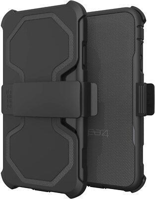 Gear4 iPhone XS Max D30 Stoßfestes Schutzcase Mit Gürtelsclip Holster Schwarz