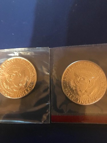 1991 P+D KENNEDY HALF UNCIRCULATED STILL IN MINT CELLO L@@K - Picture 2 of 2
