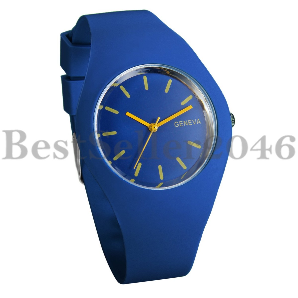 Fashion Jelly Silicone Strap Sport Quartz Analog Womens Girl 
