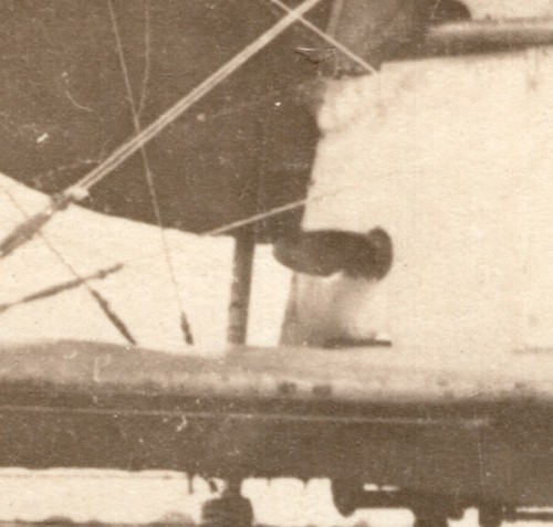 France Aviation Aviators in Voisin 13.50m Pusher Biplane old Photo 1914-1918 - Picture 2 of 4