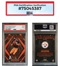 TERRY BRADSHAW 2022 PANINI PHOENIX FF5 FORGED IN FIRE ORANGE /99 PSA MINT 9