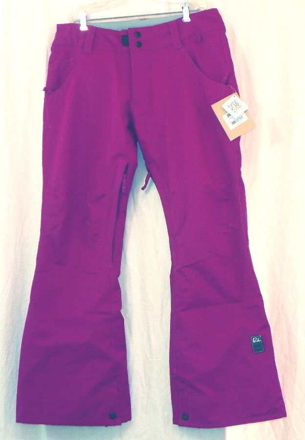 Ride Eastlake Slim Fit Snowboard Pants Womens Medium Cranberry New