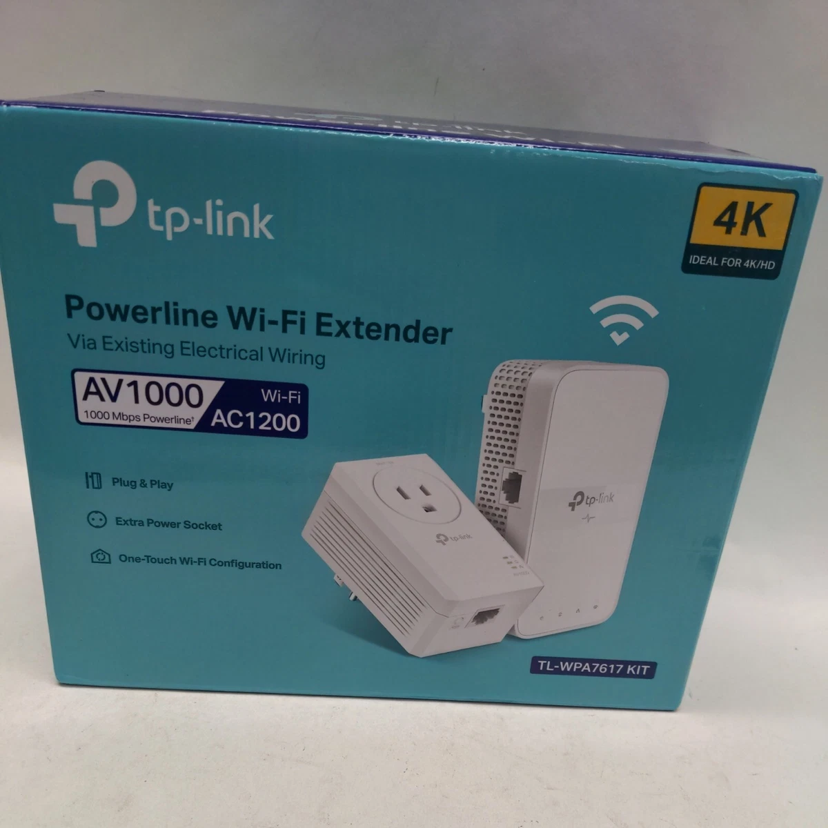 TP-Link Powerline TL-WPA7617 Wi-Fi Eth Network Adapter KIT