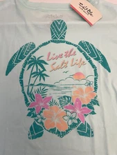 LS226XL- NWT Salt Life Women Long Sleeve T-Shirt- Size XL -Honu Sea Turtle