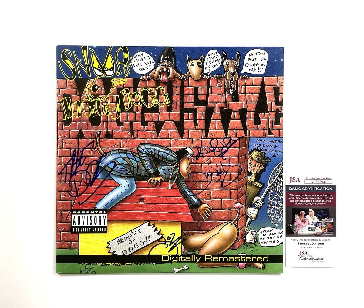 Snoop Dogg Signed Doggystyle Vinyl Snoop The D.O.C. Dogg Pound Daz