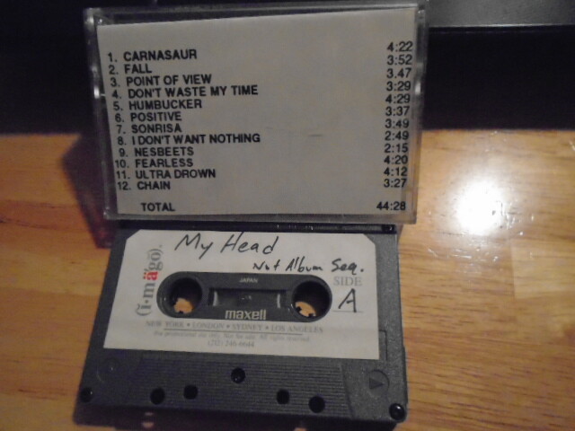 MEGA RARE PROMO My Head DEMO CASSETTE TAPE suicidal