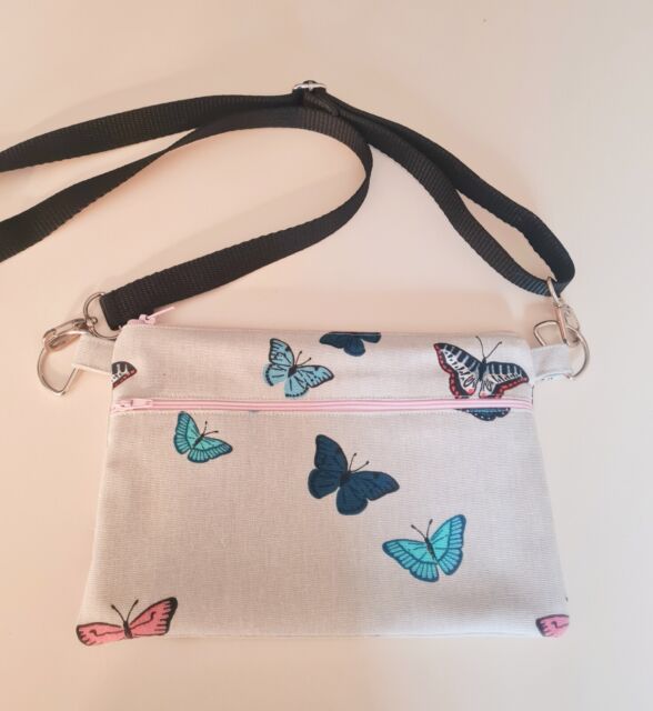 Handmade waist bag/money bag/bum bag/fanny pack Sophie Allport butterfly fabric Handmade waist bag/money bag/bum bag/fanny pack Sophie Allport butterfly fabric