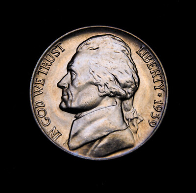 1939 Jefferson Nikel  Gem BU++++++
