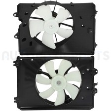 For 2009-2015 Honda Pilot 3.5L 2 Pcs Radiator Cooling Fan Assemblys