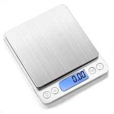 Báscula digital 0,1 g gramo de comida de cocina peso gramos y onzas tamaño de bolsillo