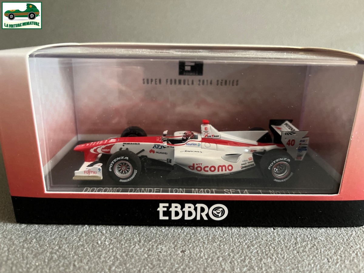 ミニカー　1/43 DOCOMO DANDELION M40T SF14 FUJITSU #40(ホワイト×レッド) 「SUPER FORMULA 2014 SERIES」 [43130] Amazon.com: Ebbro 45130 DOCOMO Dandelion M40T SF14 No.40
