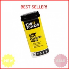 Tub O' Towels Heavy-Duty Multi-Surface Cleaning Wipes, 7" x 8", 40 Count Caniste