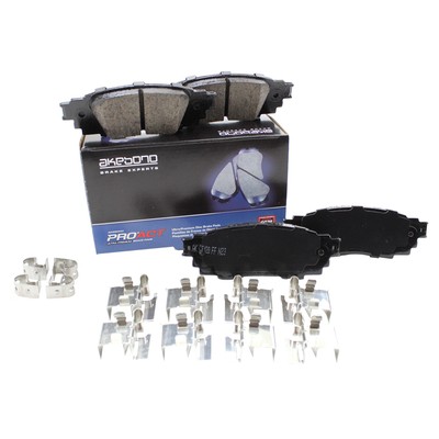 Akebono Rear Ceramic Brake Pad Set with Hardware For NX300 RX350 C-HR Camry RAV4