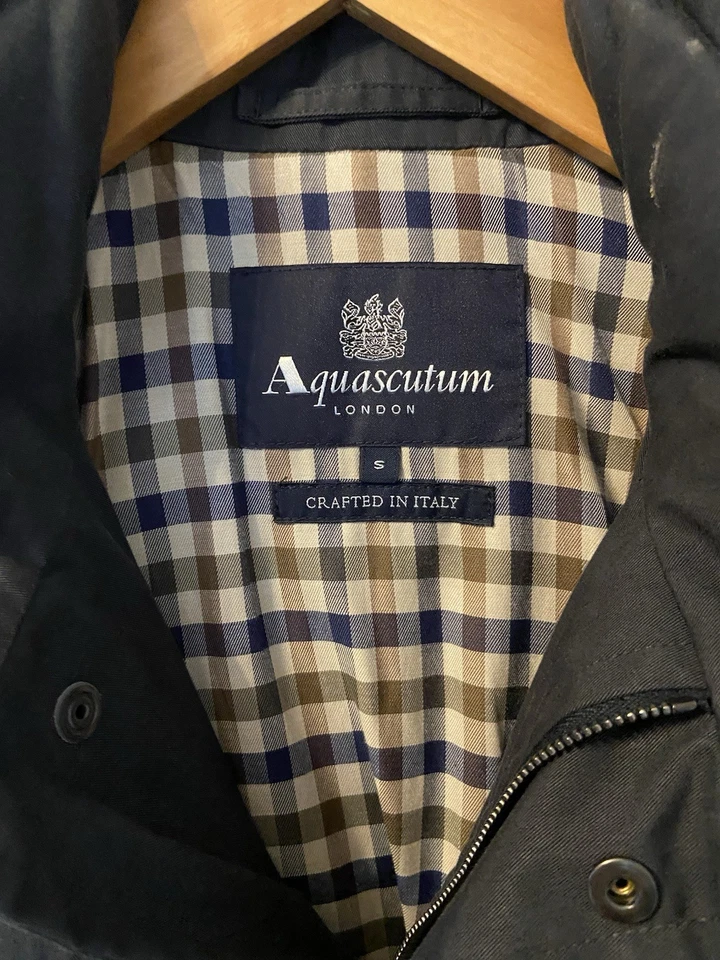 Chaqueta estilo Aquascutum M-65 para hombre S Hecha en Italia M! Terrazas Fútbol Informal Foto 4 de 4