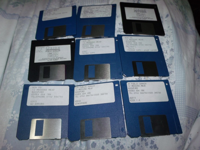 Commodore Amiga PD discs x9 - Untested