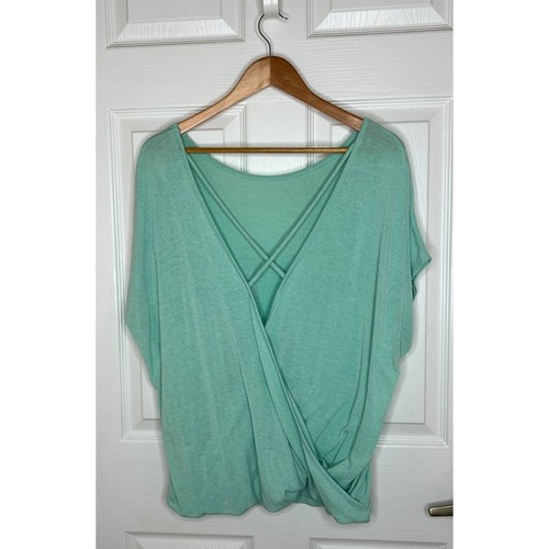 Cherish Oversize Open Back Soft Green Mint Casual Top Bluse Gr. Medium - Bild 7 von 7