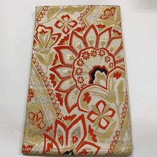 6281 Japanese Vintage Fukuro Obi Belt Kimono Fabric Silk Traditional