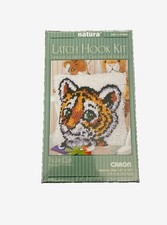 Natura Latch Hook Kit Tiger Cub P460. Caron 12X12 Easy Fun Quick Project New