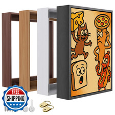 Canvas Floater Frame for 1"-1 1/4" Deep Gallery-Wrapped Canvas - Modern Wood Loo