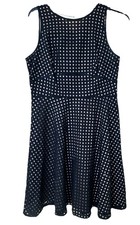Loft  Sleeveless Women's Lined Dress Black With Pale Pink Liner Size 4