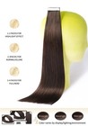 Tape In Hair Extensions Human Hair 16 Inch 20pcs Seamless Straight Invisible — photo 7