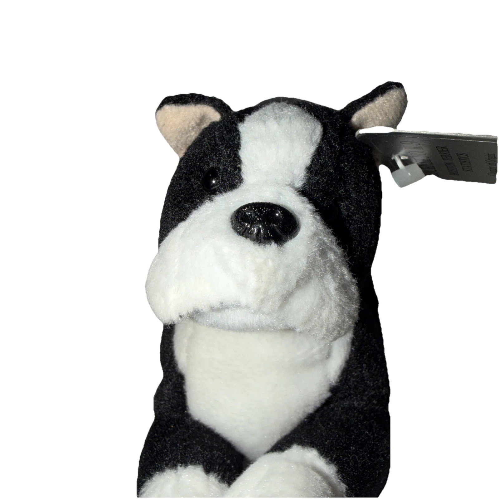 Vintage 1997 Stuffins Plush Boston Terrier Puppy Dog Stuffed Animal 6