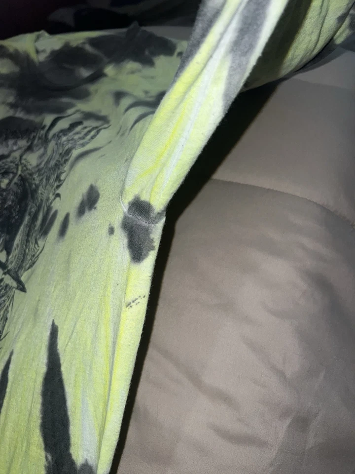 Camiseta Verde Neón Tie Dye Cypress Hill Manga Corta Talla XL Foto 4 de 4