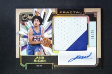 2024-25 Panini One and One Jared McCain Rookie Patch Auto Fractal /25 Thunder 🔥