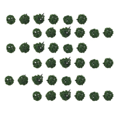 40*1/250 Deep Green N Scale Model Trees For Building Scenery And Layout 1.97in - Picture 15 of 23